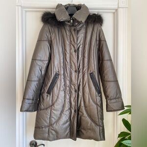 Gray/Brown Winter Jacket